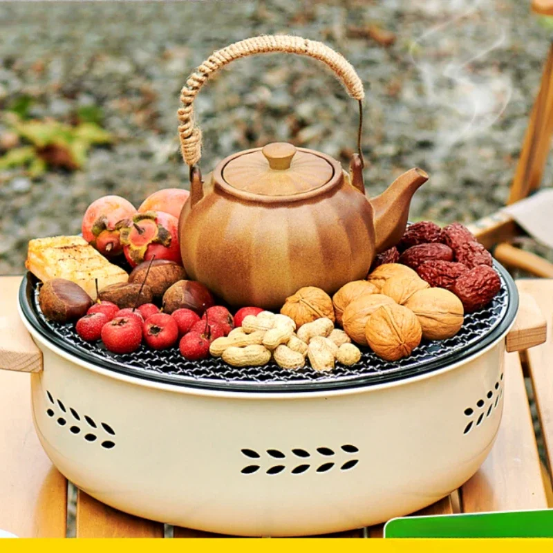 

Furnace tea roasting stove set indoor household barbecue stove winter outdoor brazier charcoal utensils full set