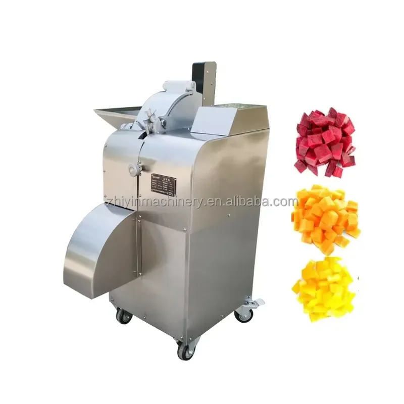 for 4mm 7mm High Efficiency Electric Stainless Steel Commercial Vegetable Cutter for Root Vegetables and Fruits