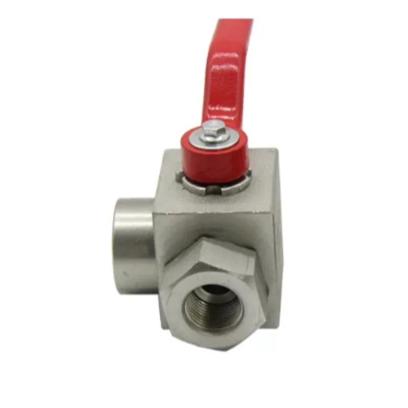 High Pressure Hydraulic Two-position Three-way Ball Valve    1pcs