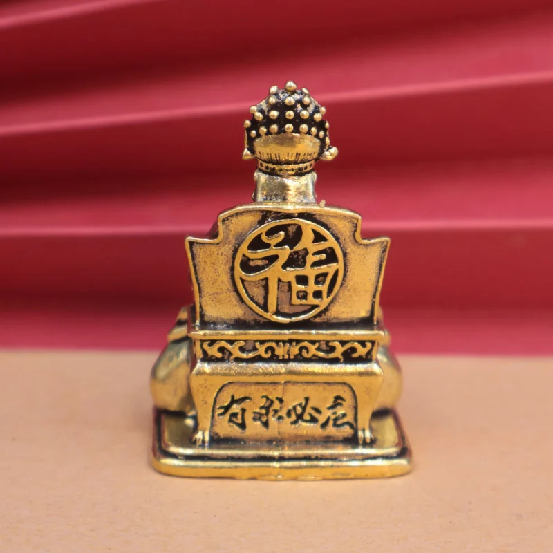 النحاس التنين Wuye إله الثروة بوذا زخرفة المنزل العبادة Wutai جبل قوانغجي التنين الملك إله الثروة تمثال