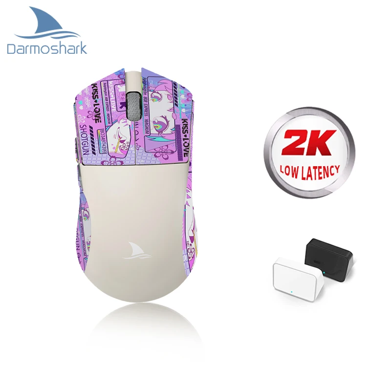 

Darmoshark M3 2KHZ Wireless Bluetooth Gaming Mouse 26000 DPI PAM3395 650 IPS TTC Switch Mice For Computer Laptop PC Free Sticker