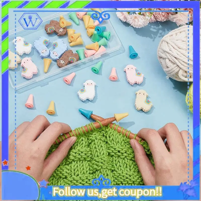 سهلة الاستخدام 10 قطع من سدادات إبرة الحياكة على شكل الألبكة، 30 قطعة من واقيات نقطة إبرة الحياكة وسدادات غرزة من السيليكون