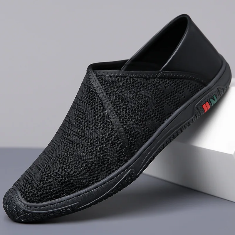 

Новая весенне-летняя повседневная обувь для мужчин, дышащая сетчатая поверхность, мужские кроссовки для бега, модная однотонная спортивная обувь