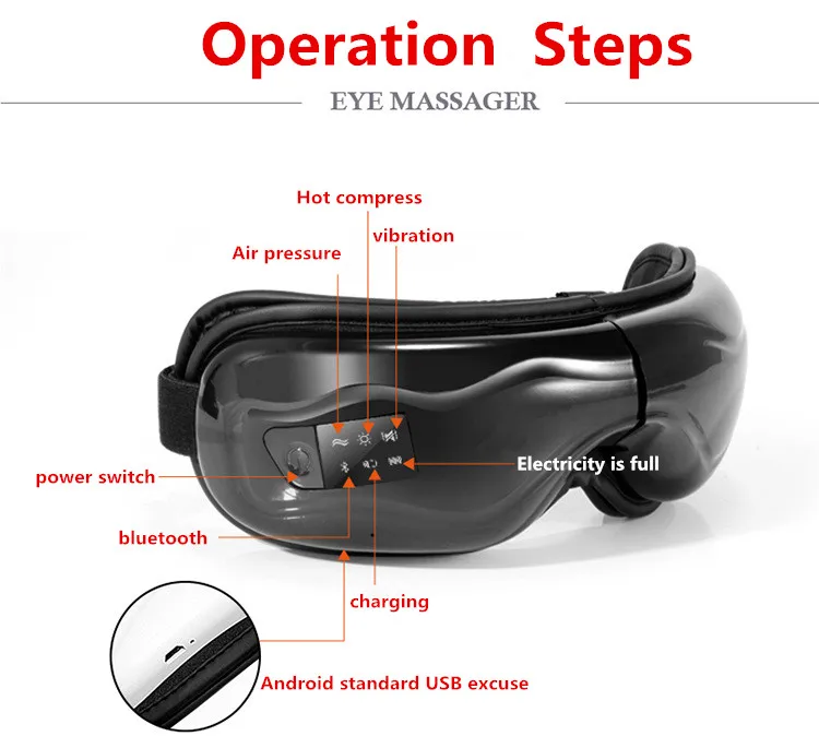 Eye care sonic vibration massage micro current stimulate massager prevent the myopia