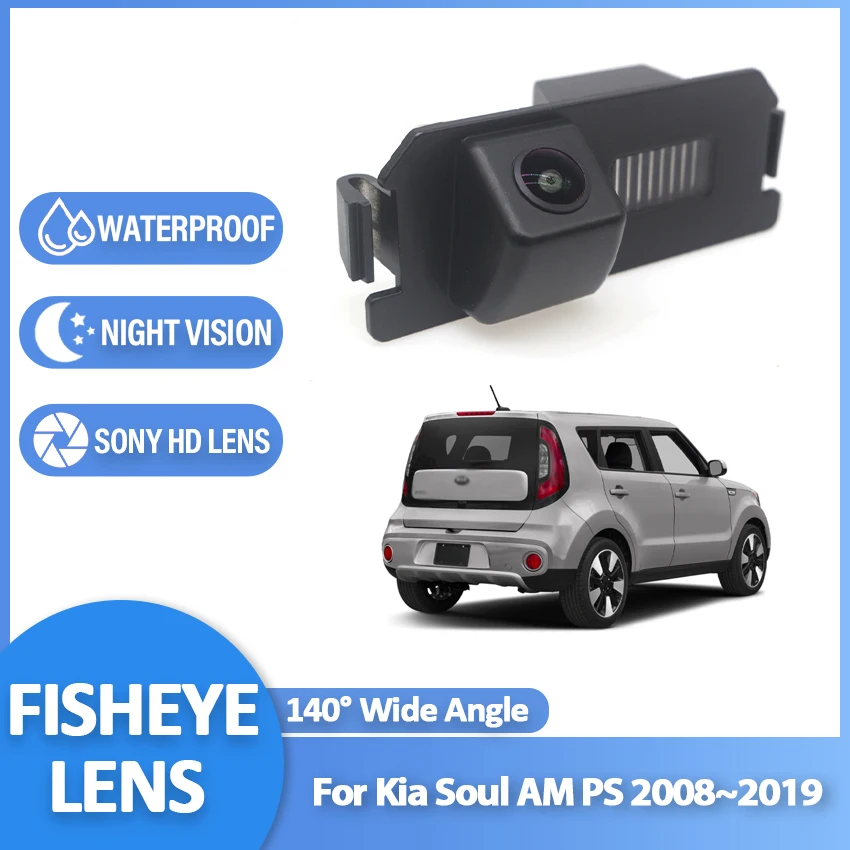 

CCD HD рыбий глаз камера заднего вида для Kia Soul AM PS 2008 2009 2010 2011 2012 2013 2014 2015 2016 2017 2018 автомобильный монитор