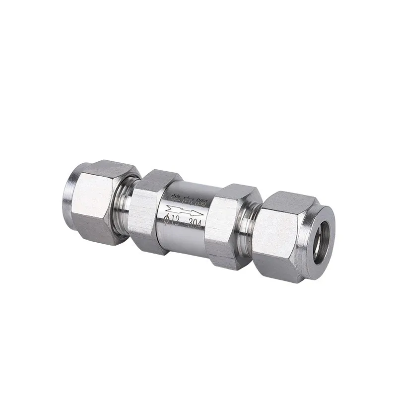 Stainless Steel 304/316 One-way Ferrule Type Split Type Inner And Outer Wire Check  One-way Stop One-way Quick Screw