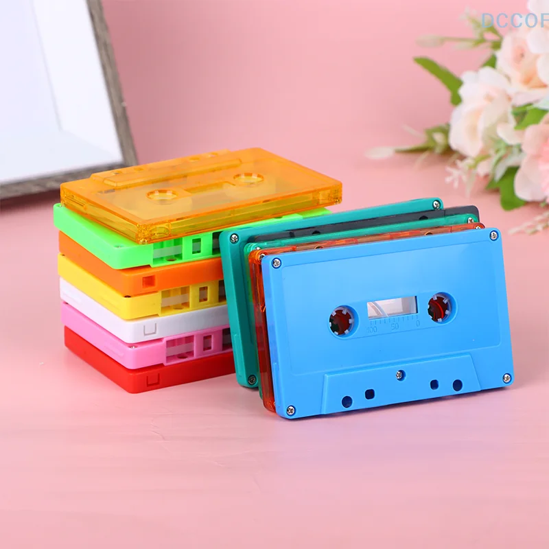 1Pc Color Blank Tape Case Audio Magnetic Audio Recording Cassette Tape Shell Empty Reel To Reel Cassette(no Tape)