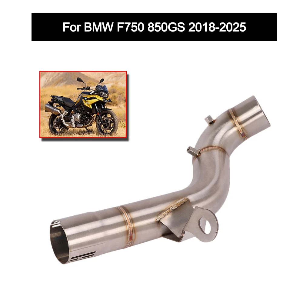 

Modified Escape Motorcycle Exhaust Modify Stainless Steel Middle Link Pipe For BMW F750 850GS 2018-2025