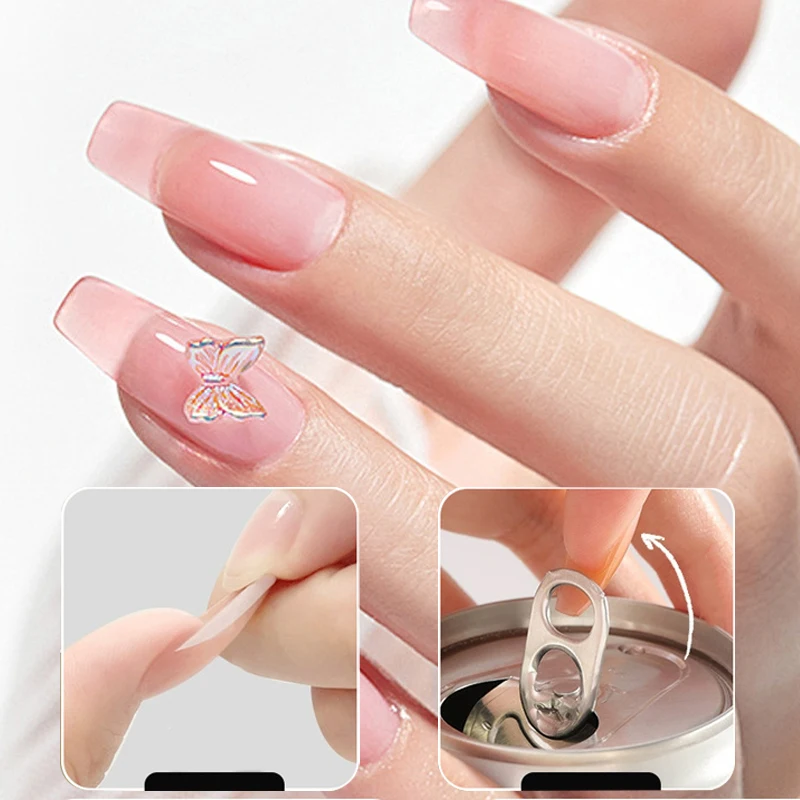 72-480 Stück Nagelkleber Transparenter Kunstnagel-Klebestreifen Klebeband Aufkleber DIY Wiederverwendbare Nägel Maniküre Zubehör Salon – Detail 6