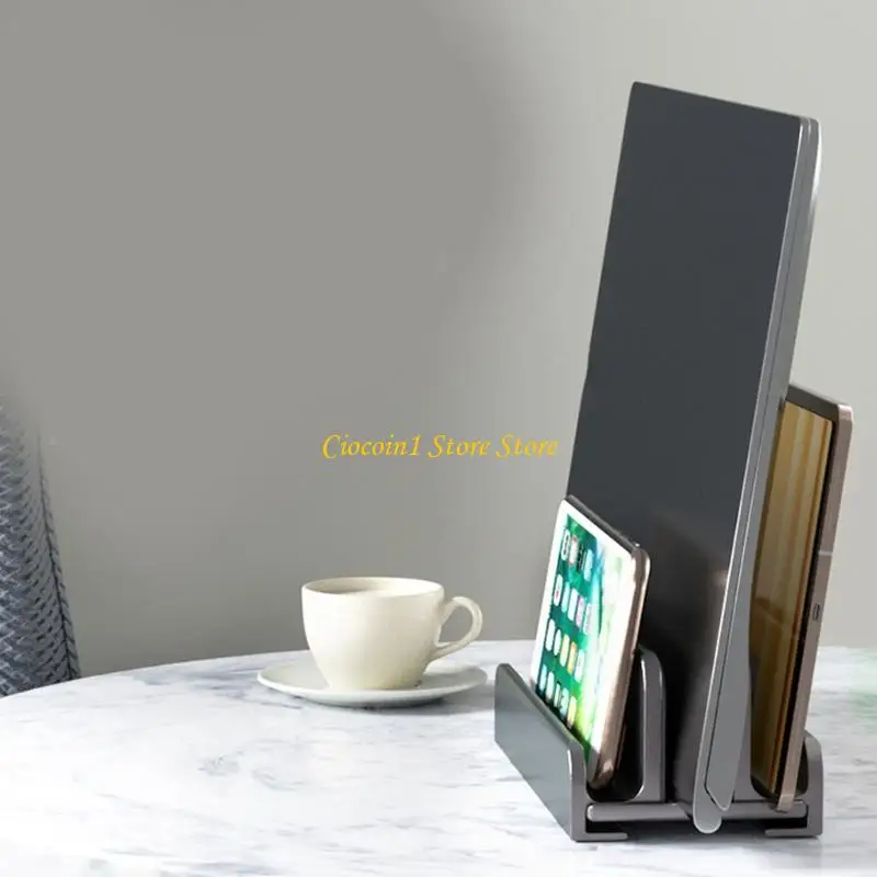 A3PC Vertikaler Laptop-Ständer, verstellbarer Dock-Halter für Pad, Notebook, Tablet, Kühlhalterung, Schreibtisch-Organizer – Detail 9