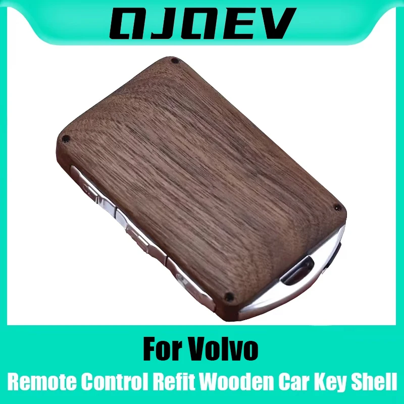 

1Set Keyless Entry Remote Control Refit Wooden Car Key Shell Replacement for Volvo 2015-2018 XC90 S90 V90 2018 XC60 (case only)