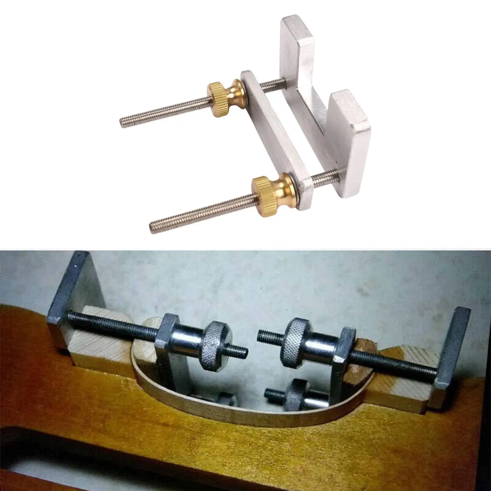 Violin Repair Clamp Fixing Clips Aluminum Fixture Portable Maintenance Luthier Tool for Training Practice Shop Show Studio