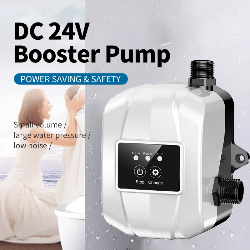 24V DC Mini Booster Pump, Solar Shower Water Heater Tap Water Pressure Pump High Head