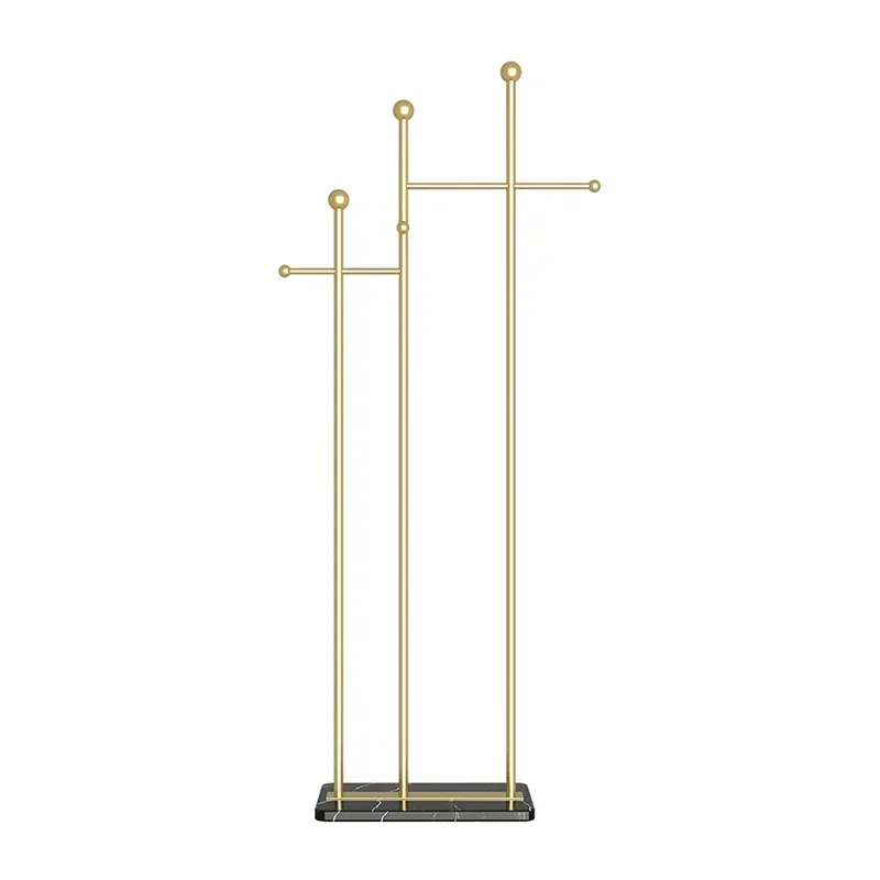 

Shelf Corner Clothes Rack Gold Rail Bedroom Hanger Clothing
