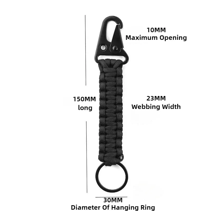 1/20PCS Outdoor Multi-Functional Bracelet Backpack Keychain Handwoven Sports Paracord Wrist Strap Hiking Camping Equipment