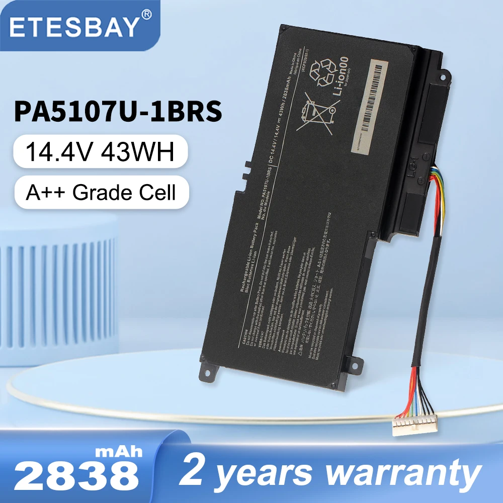 

ETESBAY PA5107U PA5107U-1BRS Battery For Toshiba Satellite L45 L45D L50 P55-A5312 L55 L55T P50-A P55 S55-A5275 S55-A5294 43WH