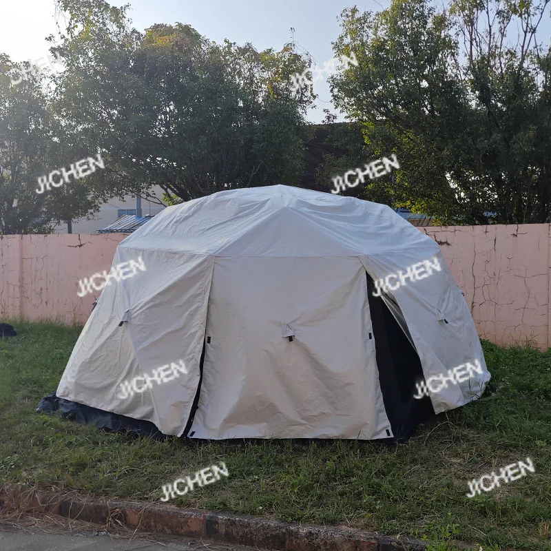 خيمة تخييم خارجية مثمنة كروية متعددة الأشخاص للسفر والعشاء معدات التخييم مظلة ذات سعة كبيرة