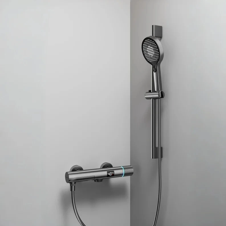 

Digital Display Shower Set Complete Faucet Bathtub Faucet Display Hot Cold Mixer Tap Bath Bathroom Shower System Set Shower Head