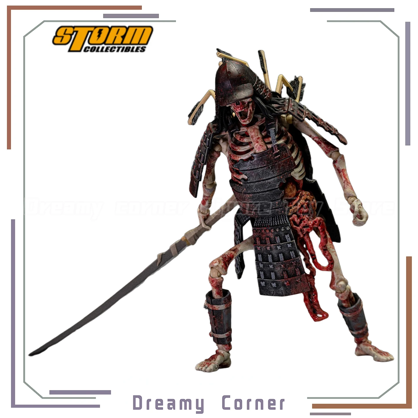 【En stock】Original Storm Collectibles Getsu Fuma Den SKELETON WARRIOR 2 PACK - GETSUFUMADEN UNDYING MOON ACTION FIGURE