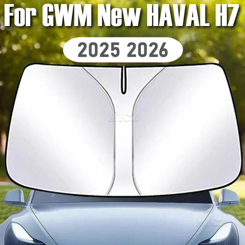 

Car Styling For GWM New HAVAL H7 2025 2026 Car Accessories Windshield Sunshade Cover Anti UV Protection Foldable Easy To Store