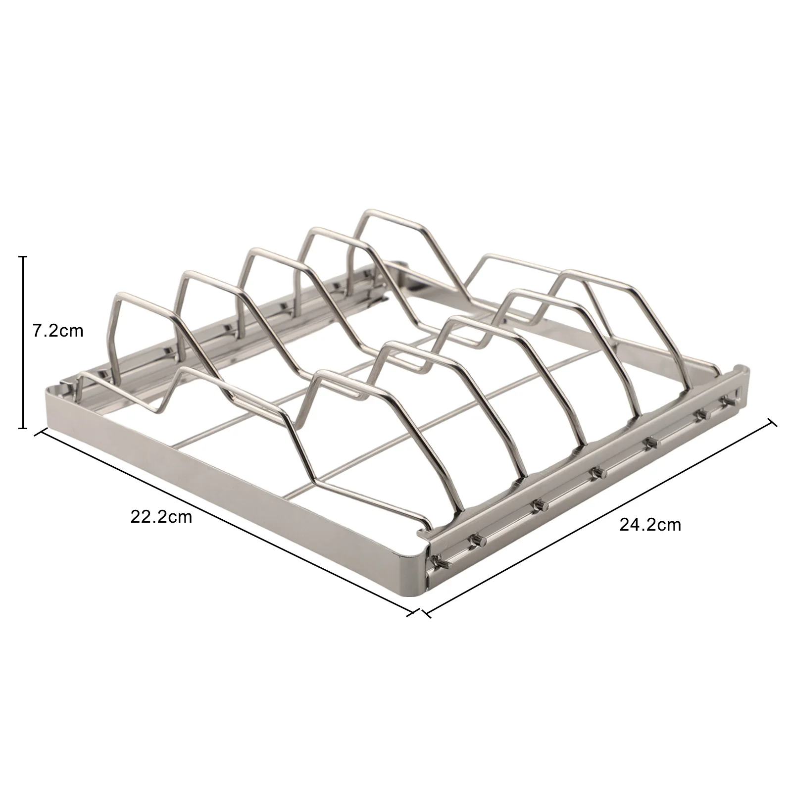 

For Household Outdoor Camping Steak Rack Holders Stand Barbecue Grill Rack Roasting Rib Rotisserie Non-stick