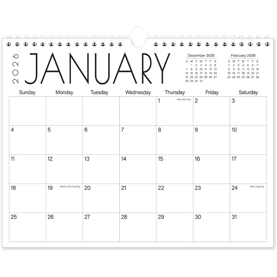

Calendar 2026-18 Months Wall Calendar from January 2026 to June 2027 11'' x 8.5'' Calendar 2026 with Holiday Marked Premium Pap