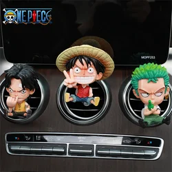ONE PIECE Action Figures Cartoon Car Air Vents Perfume Holder Fragrance Tablet Luffy Car Accessories Decorative Ornaments Gifts