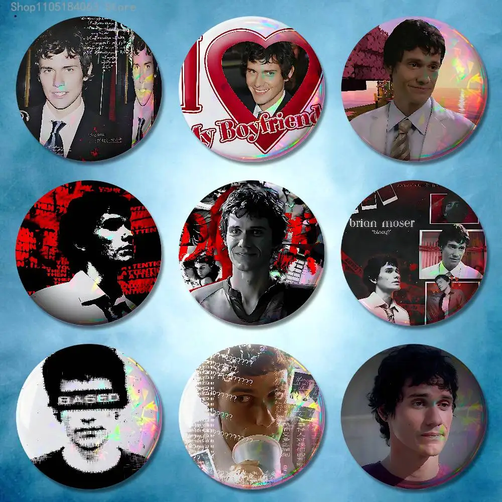 Christian D-Dexter Brian Moser Badges 25 32 44 58 75 mm Round Cosplay Pin Bag Decor Fans Collect Friends Gifts Brooch Souvenir