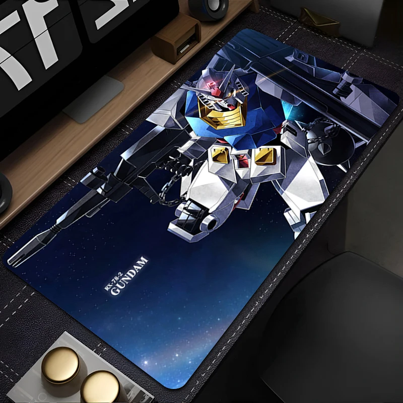 Alas Mouse Anime Gamer Alas Mouse Gaming Alas Meja Mechanical Warrior RX-78-2 Gundam Playmat Alas Keyboard Komputer dan Kabinet
