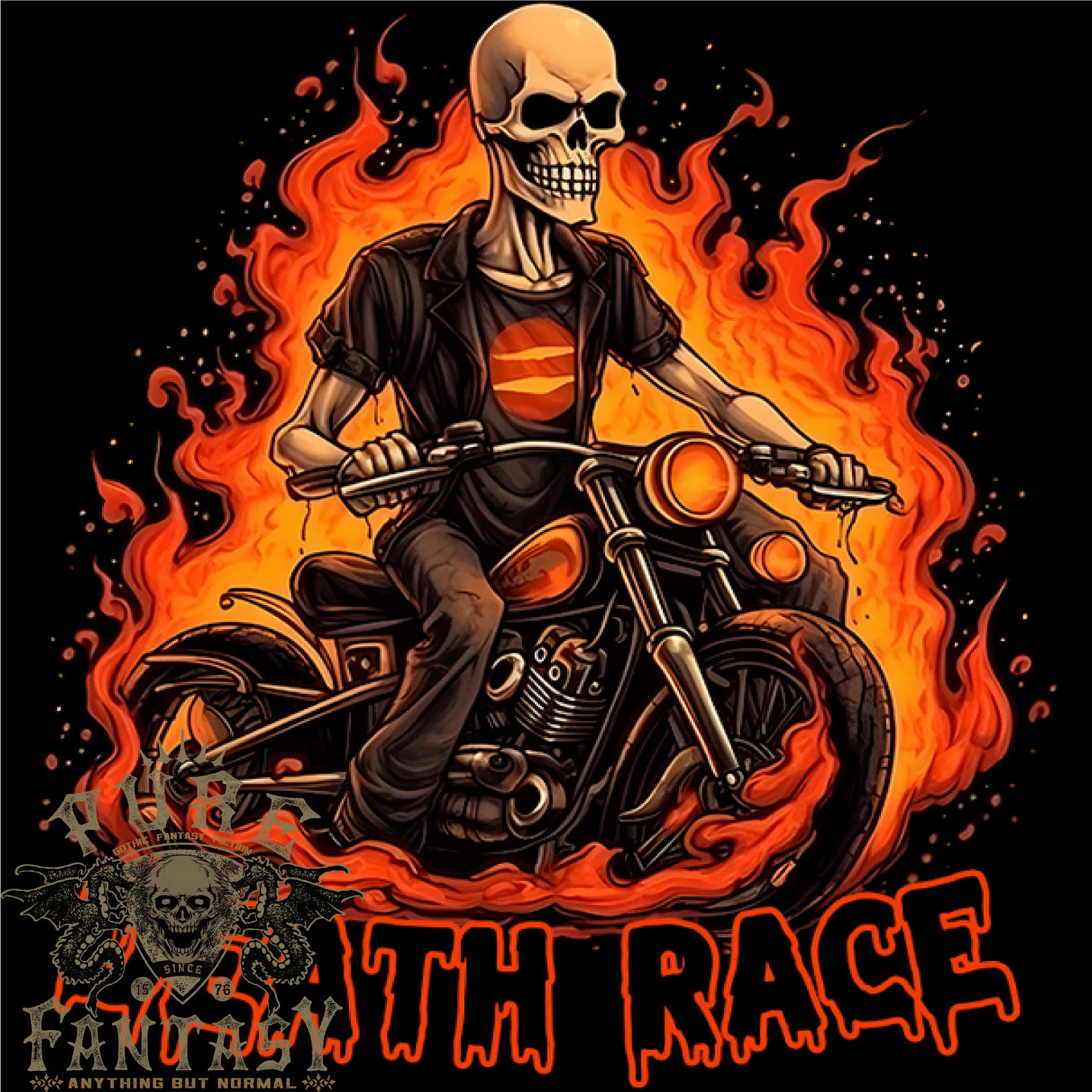 

Death Race Biker Skull Motorbike Motorcycle Mens Cotton T-Shirt Tee Top