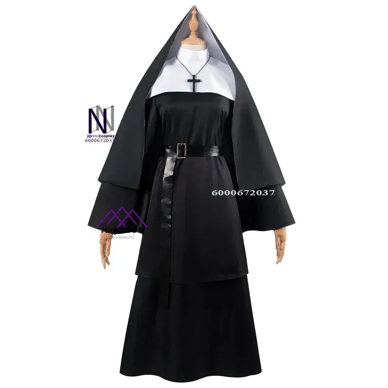 유럽과 미국의 뜨거운 여성 수녀 가운 파티 필수 캐릭터 의상 드라마 무대 공연 할로윈 코스 의상 mb.3