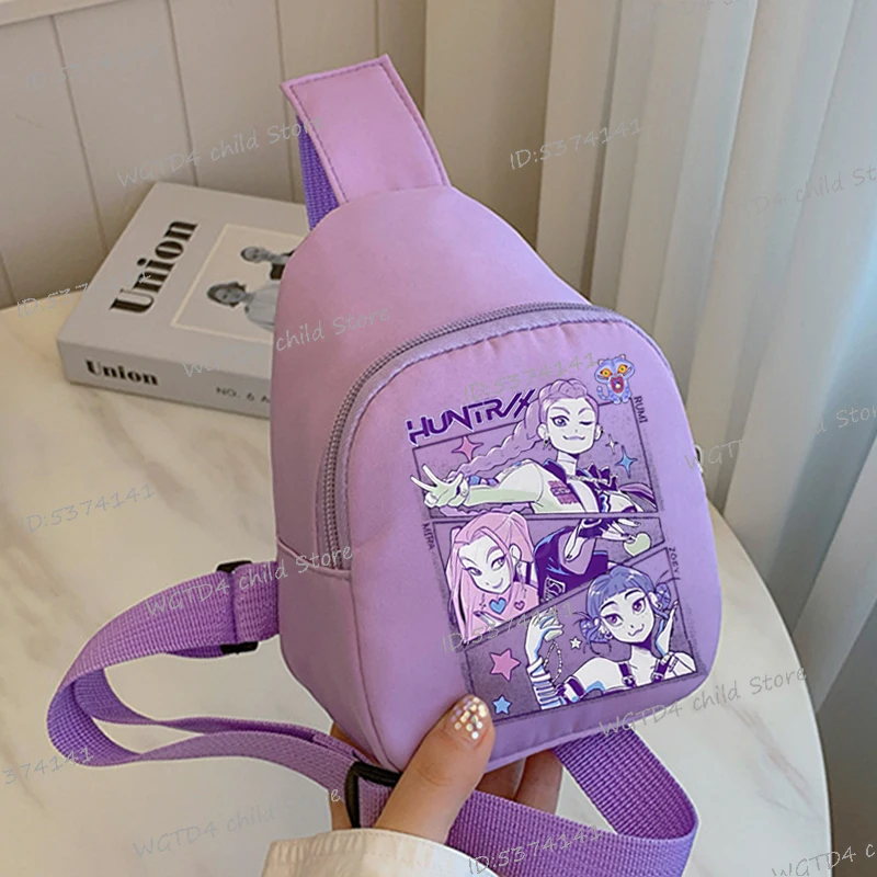 

KPop Demon Hunters New Chest Bag Funny Gift for Baby Girl Boy Movie K-Pop Purses and Handbags Light Weight Mini Crossbody Bags