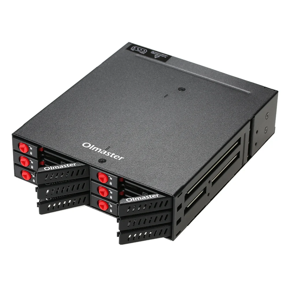 

6-контактная мобильная объединительная плата с поддержкой 2,5-дюймового жесткого диска SATA HDD SSD с блокатором охлаждающего вентилятора Hot-swap 6 Гбит/с для ПК 5,25-дюймового отсека для дисплея