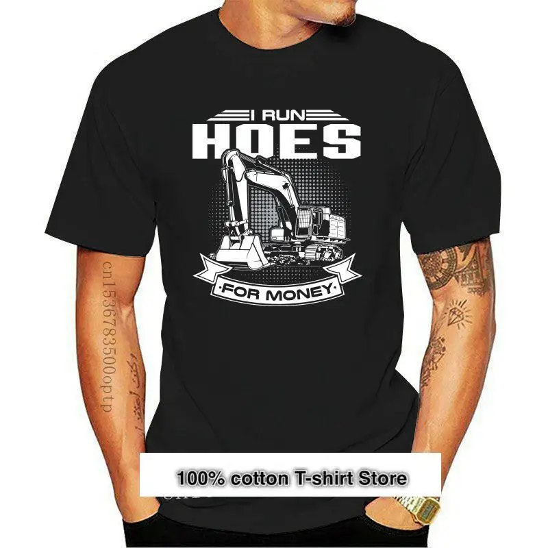 

Yo corriendo azadas para dinero camisetas de los trabajadores de la construcción divertido