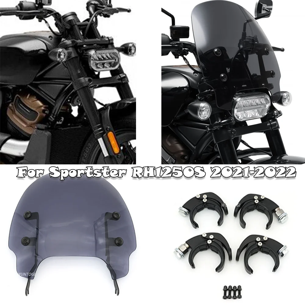 

Sportster S 1250 Accessories Windscreen Front Deflector For Harley SportsterS 1250S RH1250S RH 1250 2021-2022 Front Windshield