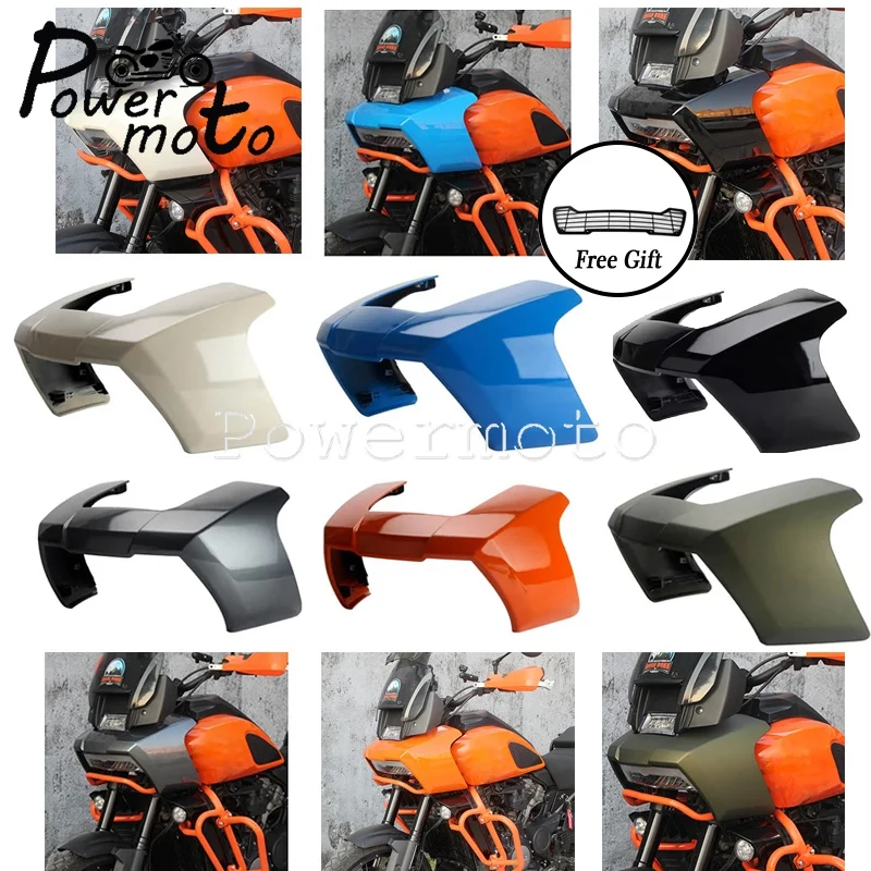 フロントヘッドランプカバー,スポイラーガード,ハーレーパンアメリカ用デフレクター1250スペシャルR1250 s,21-24