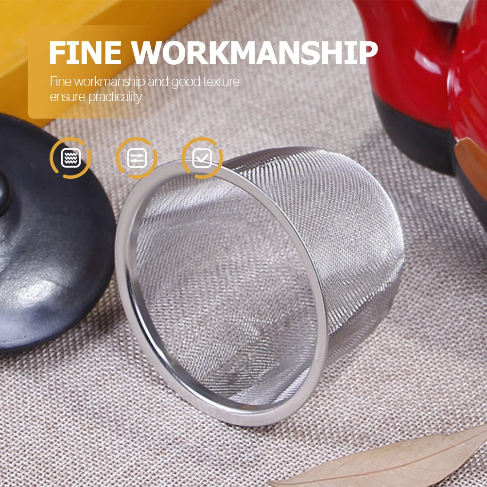 

6pcs Tea Strainer Infuser Accessories 5CM Diameter Fine Mesh Strainers Stainless Steel Home Coffee Filter Practical Gifts
