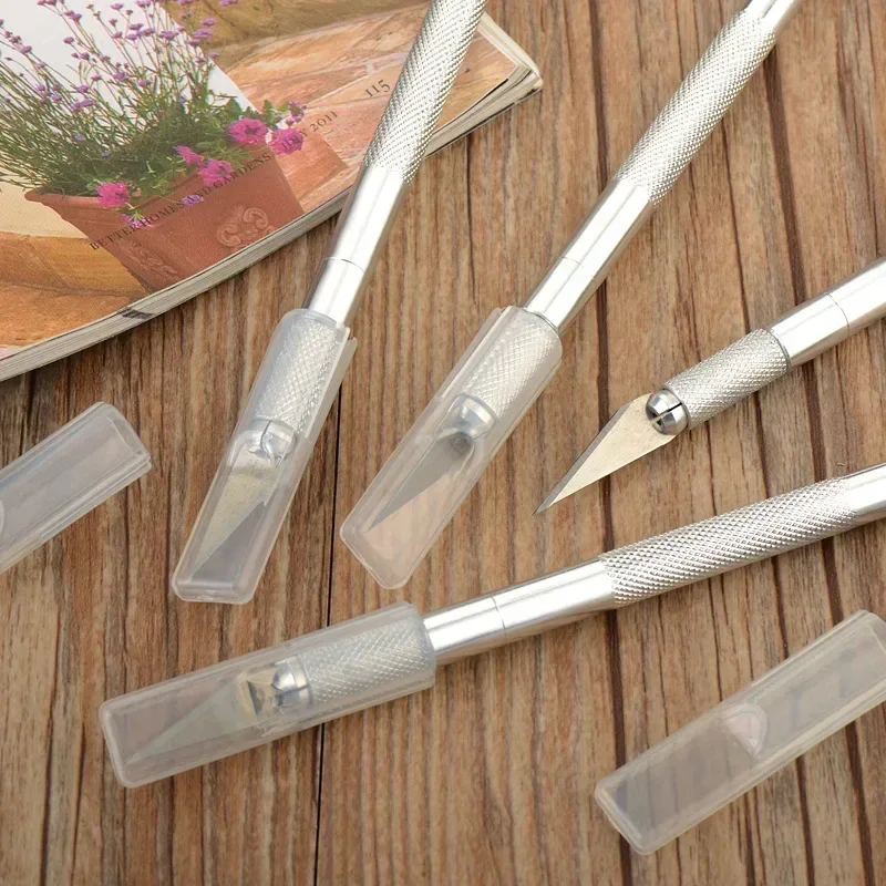 1 Set Stainless Steel Silver Carver Penknife Soft Making Puppet Pottery DIY Accessories Clay Sculpture Tool