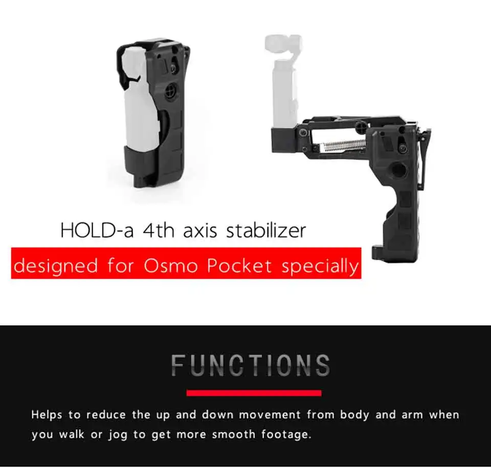 4-achse Z-achse Stabilisator für DJI OSMO Tasche Smartphone Gimbal Stoßdämpfer Halterung Expansion Stehen Unterstützung Halter – Detail 3