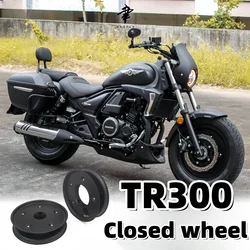 Haojue TR300 Motorcycle Modified Closed Hub Aluminum Alloy Special Straight-up Closed Disc Full Covering Rim Cover Wheel Cover