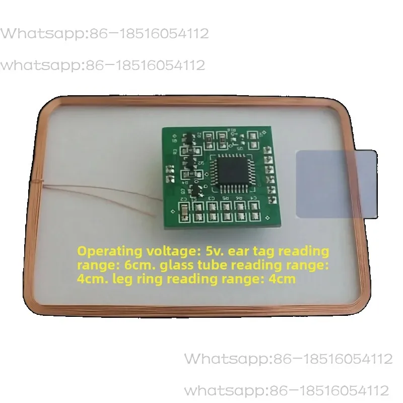 134.2KHZ Card Reader Module Animal Tag Card Reader Module EM4305 Ear Pin Ring Card Reader Module