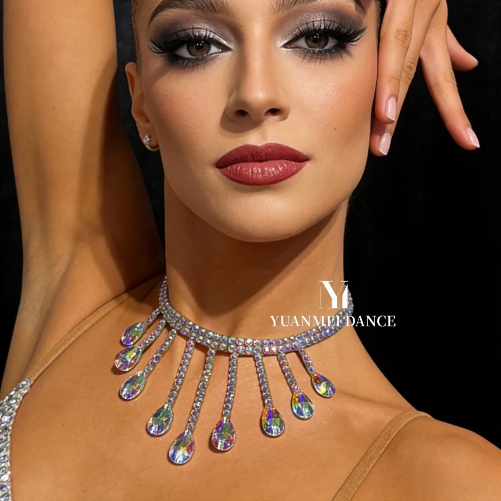 Adult Latin Dance Sparkle Ballet Competition Dancer Belly dance Shine Dancing Ballet Stage Performance Costume Egypt Show New