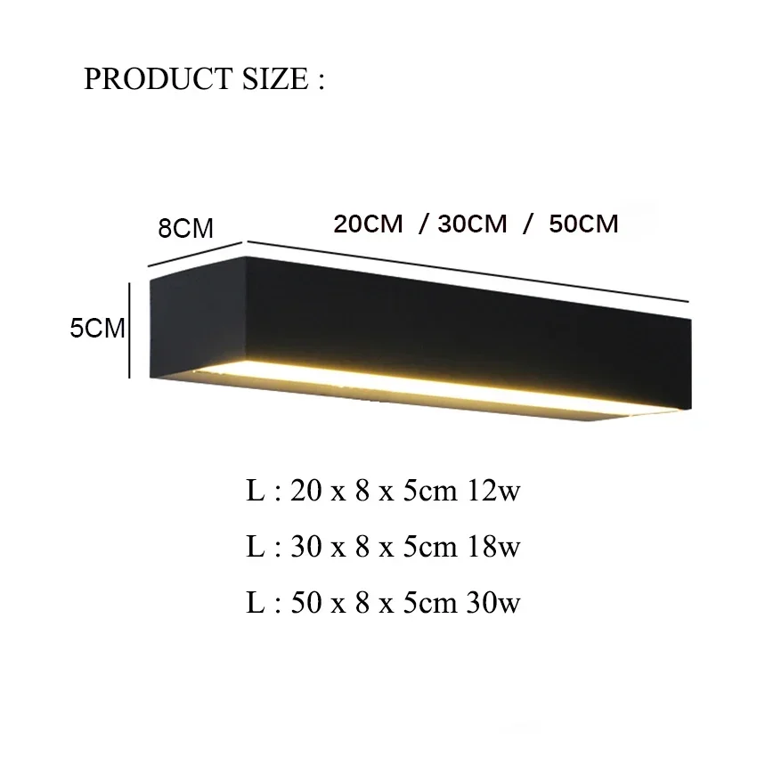 Wall Lamp Outdoor Waterproof Door Head LED Wall Wash Hanging Long Strip Courtyard Balcony Signboard Terrace Villa Wall LIGHTS