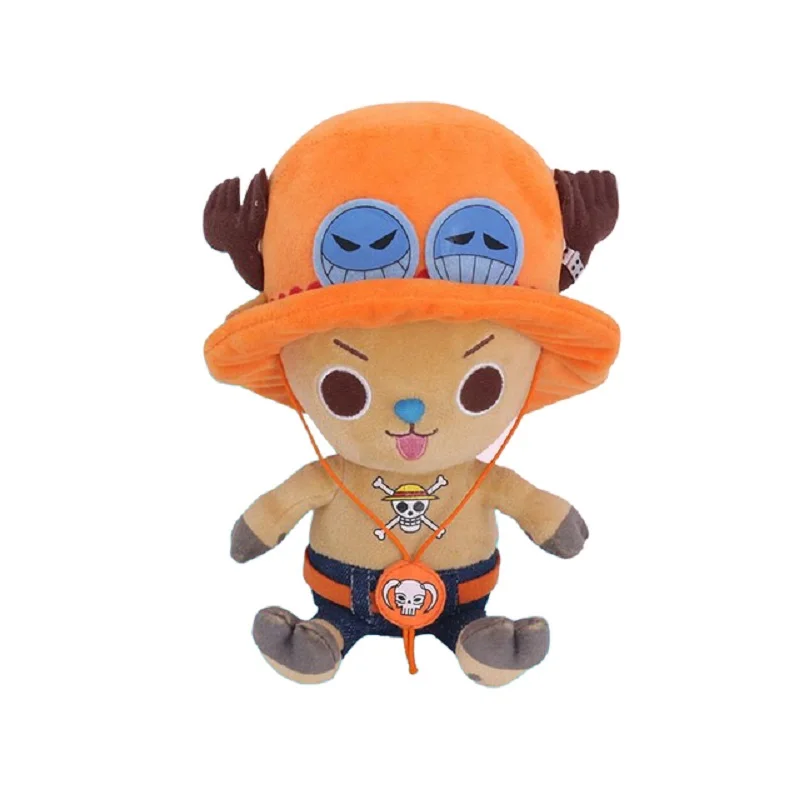 Original 12-25cm One Piece Anime Figure Zoro Luffy Chopper Plush Toys Cute Cartoon Plushie Stuffed Dolls Pendant Kids Xmas Gifts