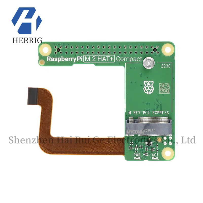 Placa de expansión de interfaz Raspberry Pi Original Pi5 PCIe a M.2, compatible con tamaño 2230, protocolo NVMe, HAT