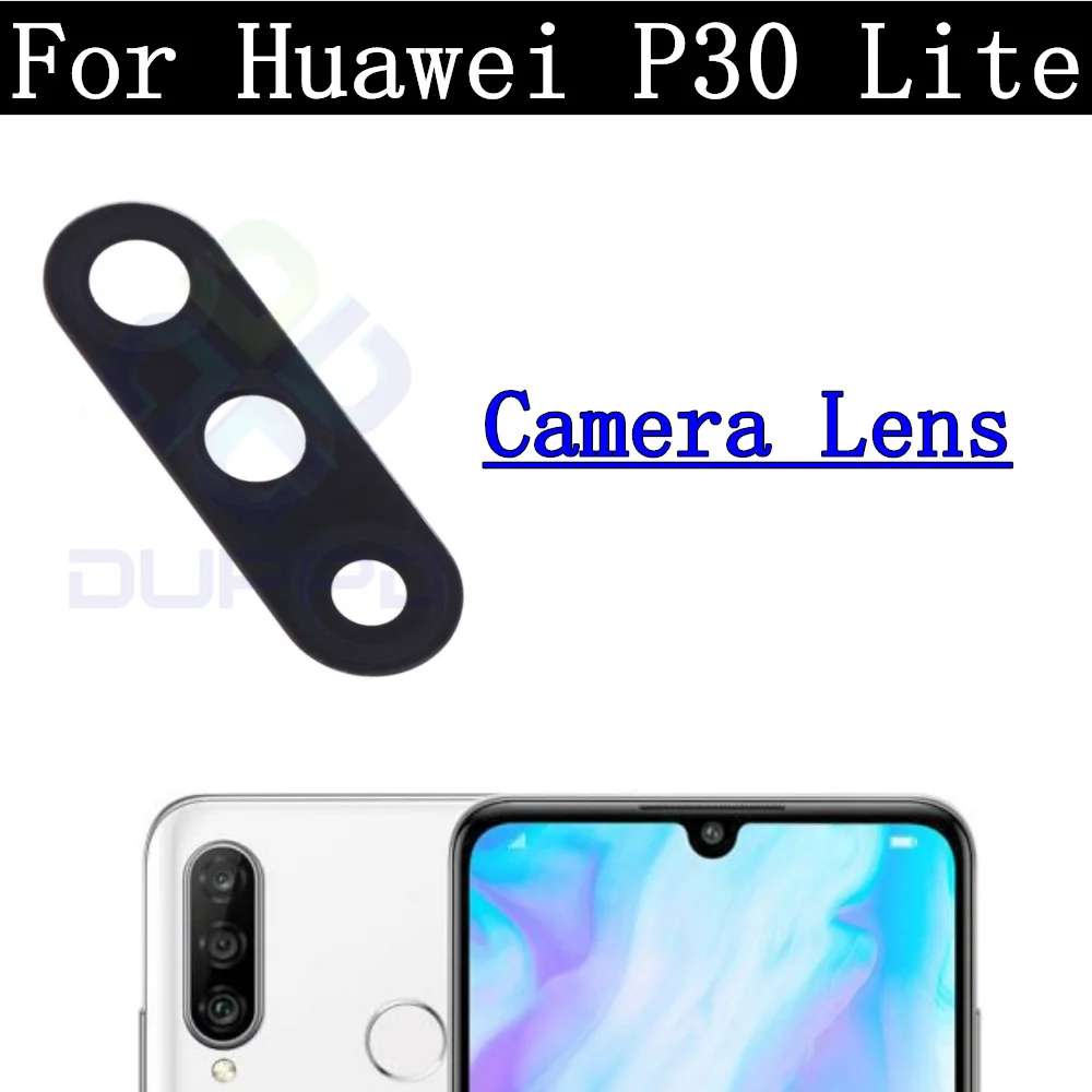 Original Front and Main Back Camera Flex Cable for Huawei, P30 Lite, P30lite, Rear Camera Frame Holder Lens Cover  Parts