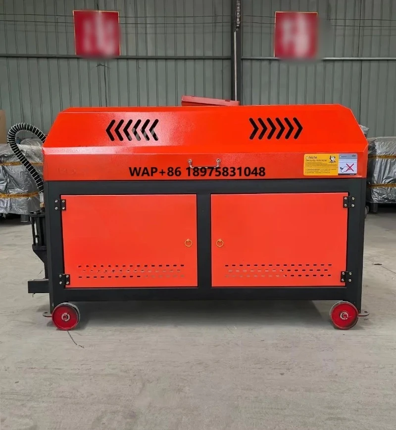 

High-speed steel bar straightening and cutting machine with flying shears - automatic steel bar straightening and cutting machin