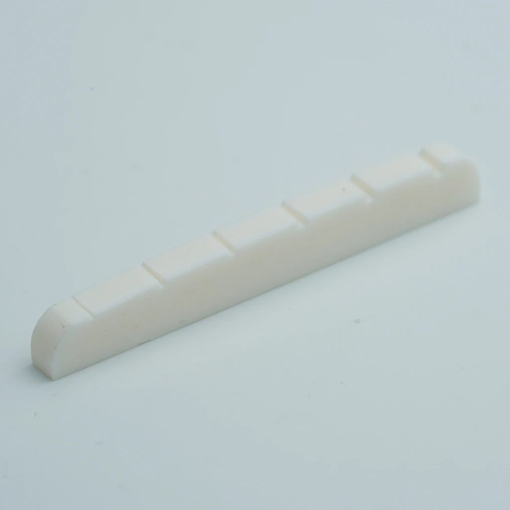 ARM 42/43mm Guitar Bone Nut - White Pre-Slotted Bone Nuts for 6 String ST Strat Style Electric Guitar Replacement Parts Accessor image 4