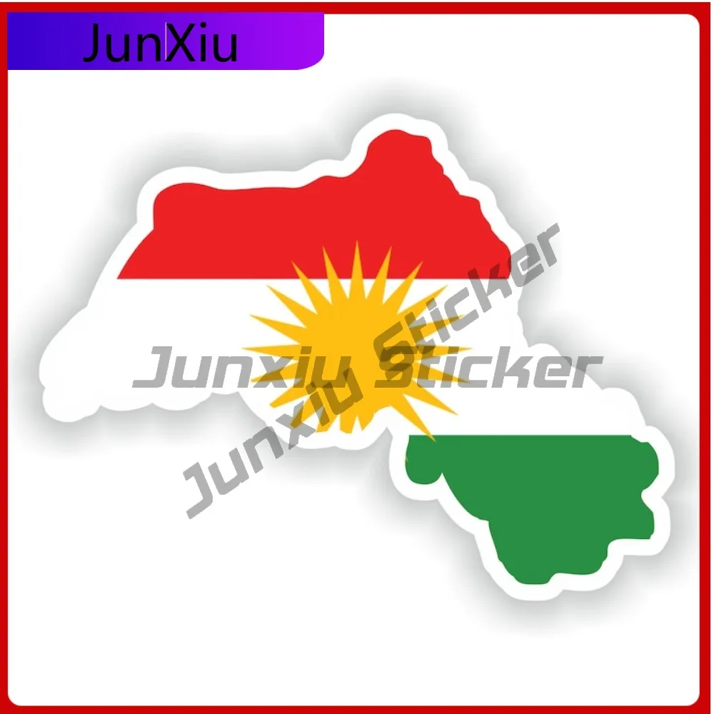 

Карта Курдистана Флаг Красивый внешний акцент автомобиля идеально подходит для поверхностей наружных транспортных средств