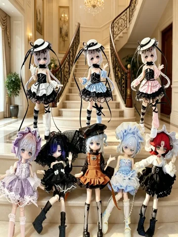 Костюмы для кукол BJD 1/12  Spicy Girl Style